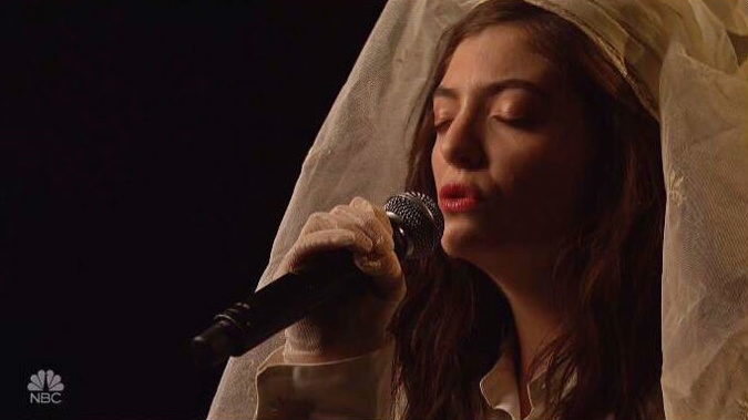 Lorde has performed her latest singles on NBC's Saturday Night Live (Photo / Twitter)