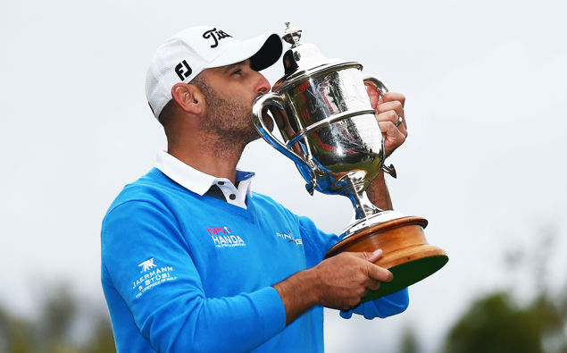 Michael Hendry after winning the NZ Golf Open. (Photo / Photosport)