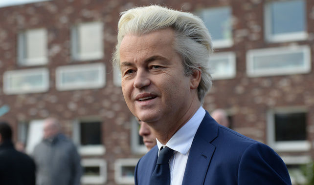 Geert Wilders on his way to vote (Getty Images) 