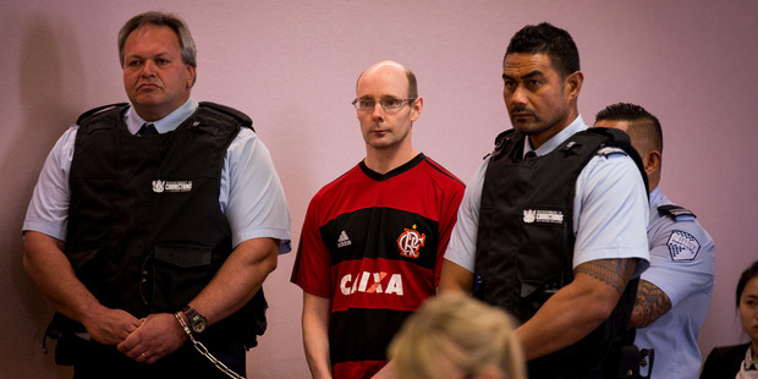 Phillip John Smith stands in the dock at the Auckland District Court. Photo / NZME