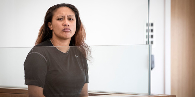 Oriwa Kemp appears at Manukau District Court in January 2017 New Zealand Herald Photograph by Michael Craig.