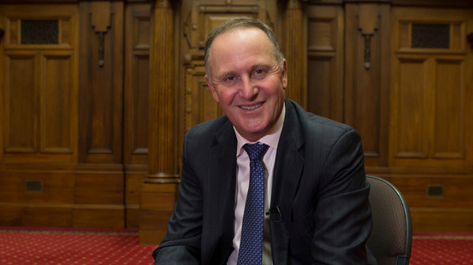 Former Prime Minister John Key spoke with Leighton Smith on his final day as an MP (Photo / NZH)