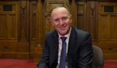 Former Prime Minister John Key spoke with Leighton Smith on his final day as an MP (Photo / NZH)