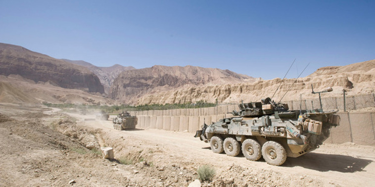 Kiwi Team One on patrol in North East Bamyian. Photo / NZ Defence Force