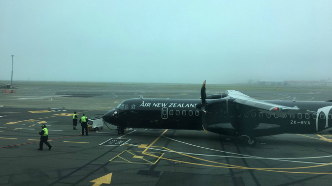 More than a dozen arrivals and departures were delayed at Wellington Airport this morning. (Supplied)