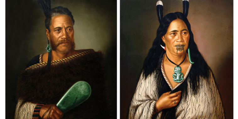 The two Lindauer artworks stolen from a Parnell gallery (NZH).