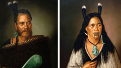 The two Lindauer paintings stolen from a Parnell art gallery (NZH).