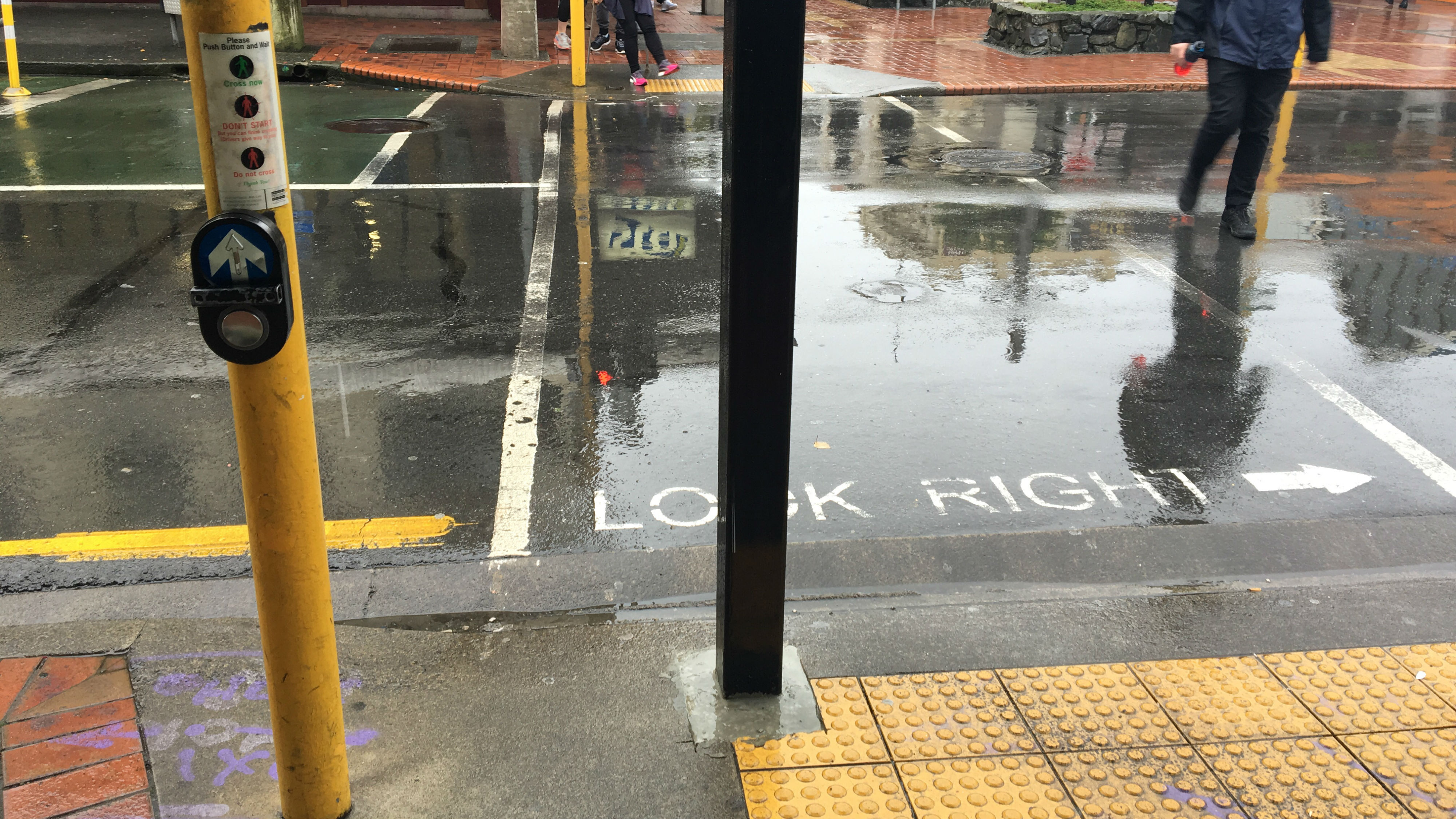 The offending pole is not where it should be (Georgia Nelson).