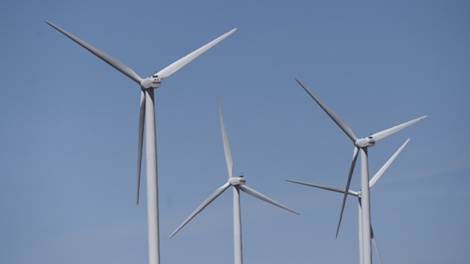 Part of the Green Party's energy policy is to go to completely renewable energy sources, such as wind power, by 2030. Photo/File