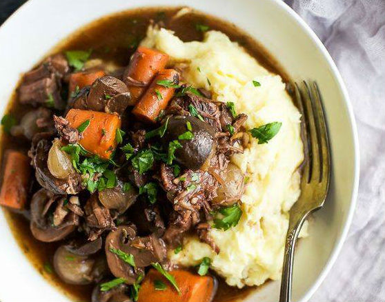 One of Michael Van de Elzen's favourite winter dishes is Beef Bourguignon. (Supplied)