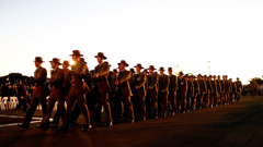 A veteran who died overnight has had a special farewell at this morning's dawn service in Auckland. (Getty)