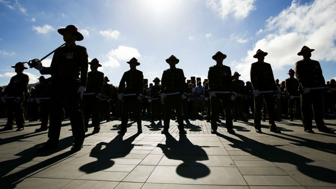 Several veterans from the 1950s conflict were present at the Anzac Day dawn service in Wellington this morning. (Getty)