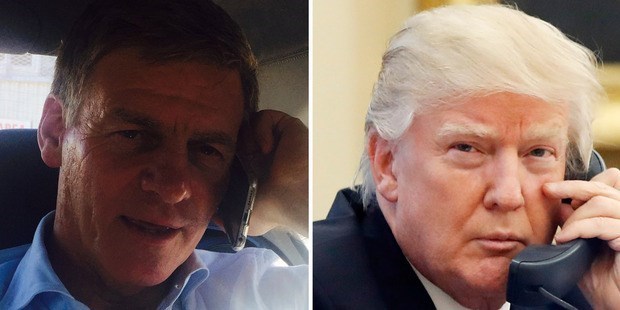 FEBRUARY 6: WHO - Trump speaks with New Zealand Prime Minister Bill English by phone. DISCUSSED -  Bill English described Trump as "warm, civil and very thoughtful" during a call which ranged from immigration bans to the Super Bowl.