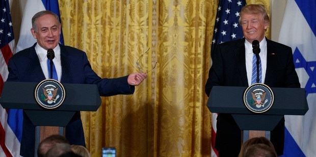 FEBRUARY 16: WHO - Israeli Prime Minister Benjamin Netanyahu. DISCUSSED - The creation of a separate state as part of a peace accord between Israel and the Palestinians. AWKWARD MOMENTS - After decades of diplomatic dancing around the issue Trump bluntly told a taken-aback Netanyahu at a joint press conference "as far as settlements, I'd like to see you hold back on settlements for a little bit".