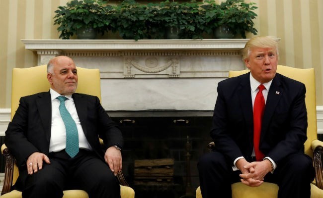 MARCH 21: WHO - Iraqi Prime Minister Haider al-Abadi. DISCUSSED - The combined efforts to tackle terror group Islamic State. AWKWARD MOMENTS - Trump had included Iraq on a list of countries affected by a January 27 travel ban.