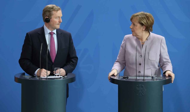German Chancellor Angela Merkel and Irish Prime Minister Enda Kenny (Getty Images) 