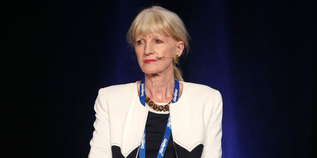 Joan Withers spoke with Rachel Smalley. Photo / Doug Sherring