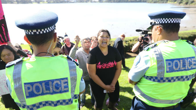 Protesters are calling for more state housing, better welfare and improved benefits. (Jason Oxenham/NZ Herald)