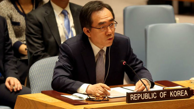 South Korea's UN Ambassador Cho Tae Yul supported the "resolute response" of the Security Council. (Getty)