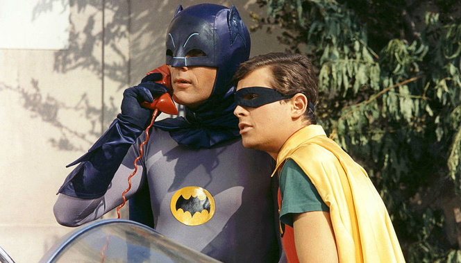 Batman became a surprise hit with its premiere in 1966, a virtual symbol of '60s kitsch. (Getty)
