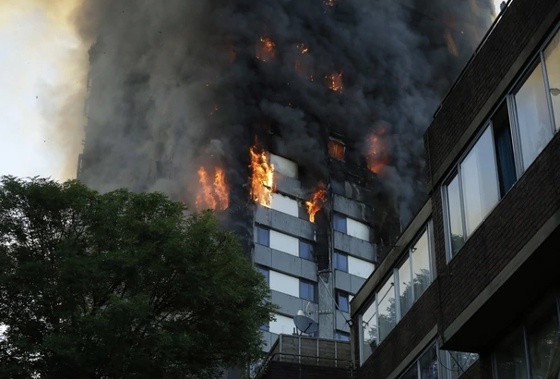 The fire at Grenfell Towers (Photo / AP)