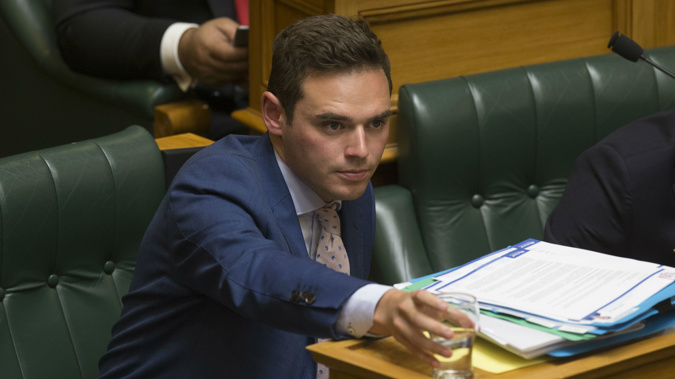 Clutha-Southland MP Todd Barclay in the House during question time. New Zealand Herald photograph by Mark Mitchell