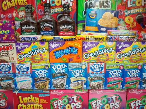 Kids marketing on supermarket products is coming under fire. (Getty)