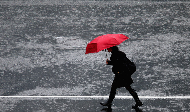 The dumping of wet weather which drenched Auckland yesterday has moved and is expected to hit Gisborne, Whakatane and the Bay of Plenty. (Getty)