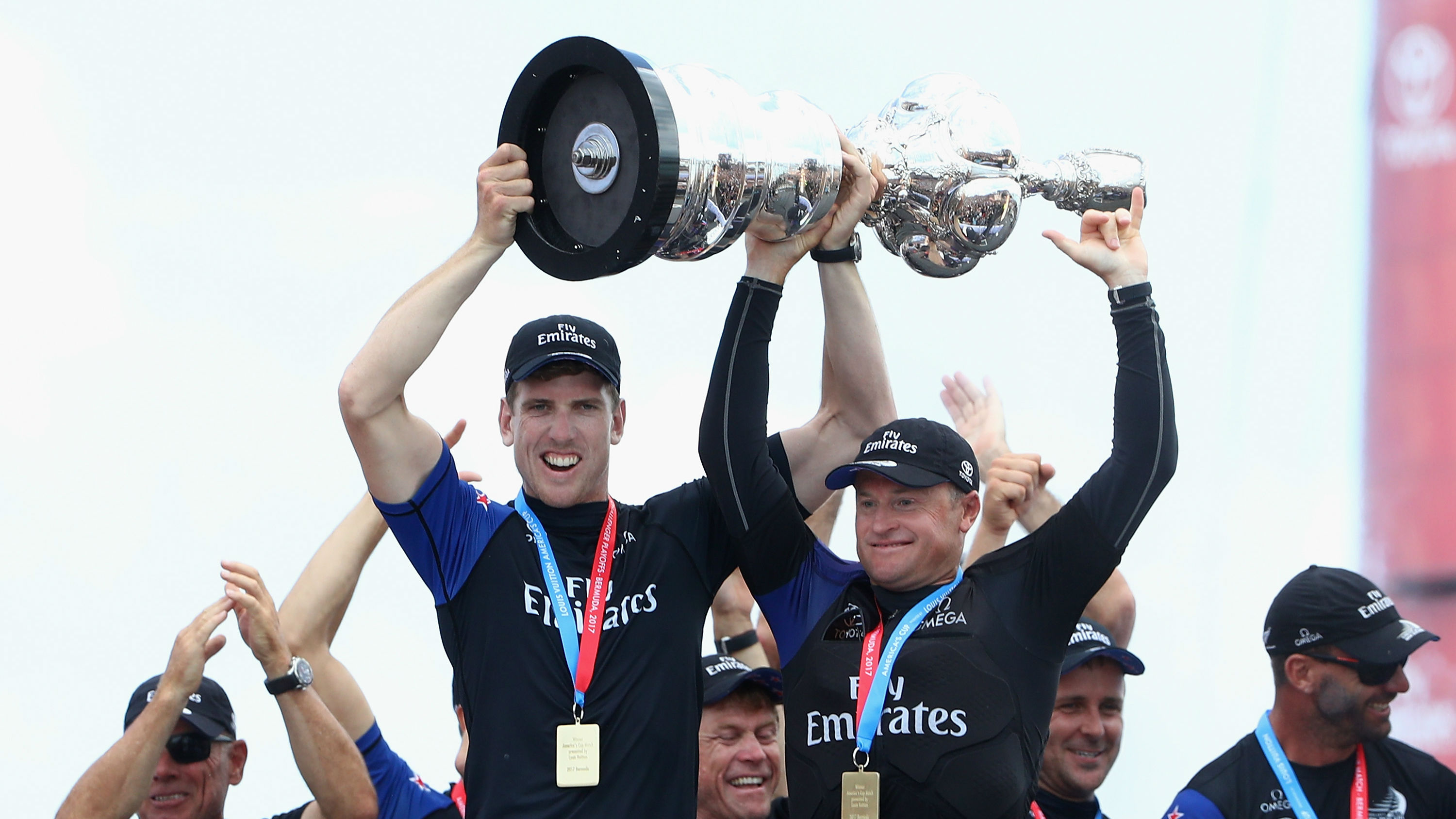 Team New Zealand celebrates winning the America's Cup. (Photo \ File)