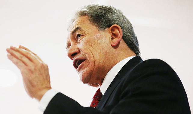 NZ First leader Winston Peters is hitting back at Greens co-leader Metiria Turei for a remark alleging racism. (Getty)