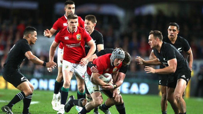 Test match between the NZ All Blacks and the British & Irish Lions at Eden Park. Photo / Getty Images