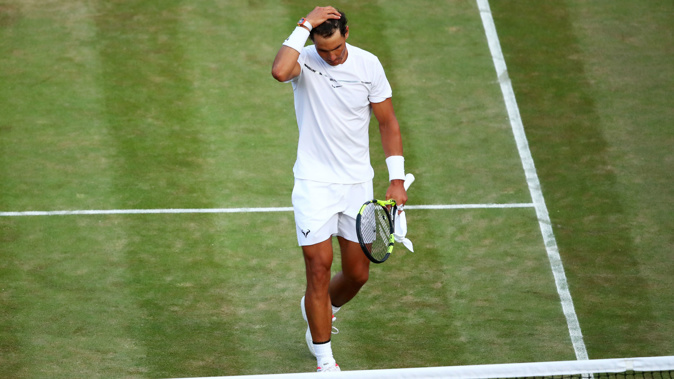 Rafael Nadal of Spain at the Wimbledon Lawn Tennis Championships Photo / Getty Images