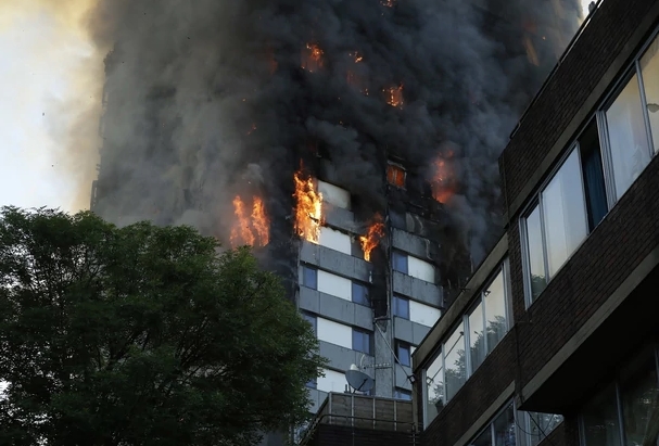 At least 80 people died in the Grenfell Tower tragedy in London. Photo / AP.