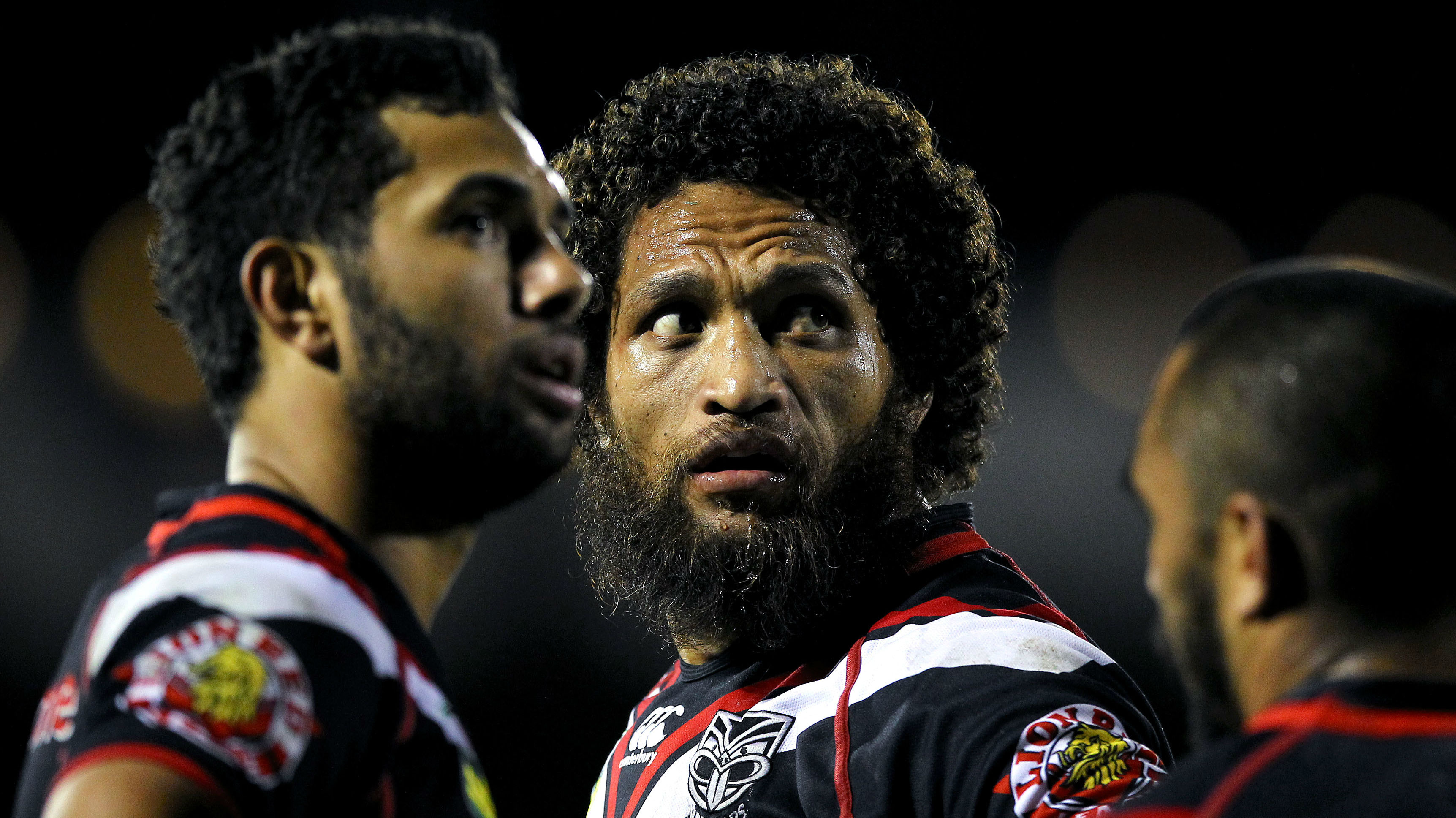 Warriors' Manu Vatuvei looks on. Round 21 NRL Telstra Premiership game, Vodafone Warriors v Cronulla Sharks, Mt Smart Stadium, Auckland, New Zealand. Photosport.