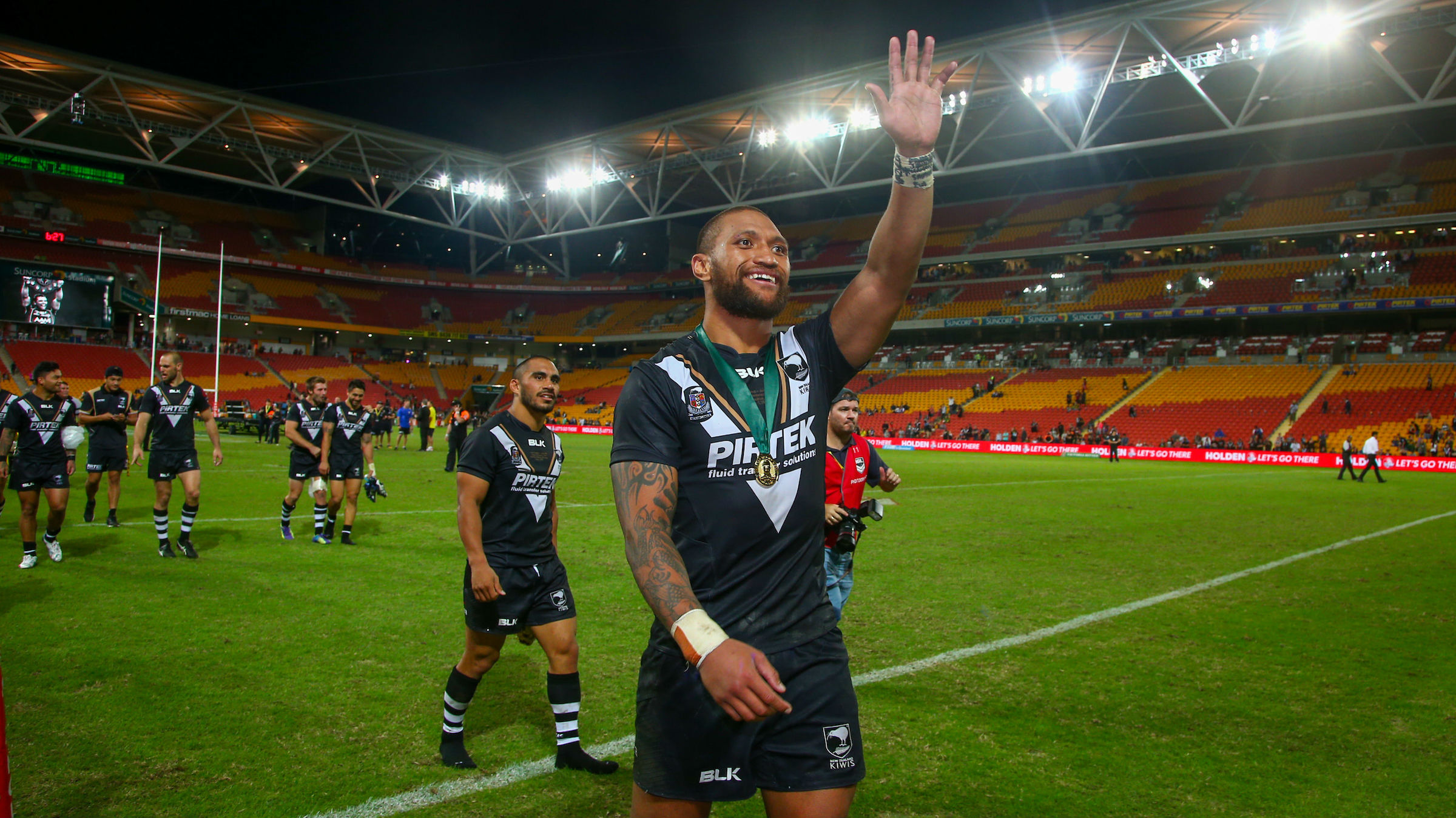 Manu Vatuvei following the Kiwis v Kangaroos, Brisbane, Australia on May 3, 2015. Photosport.