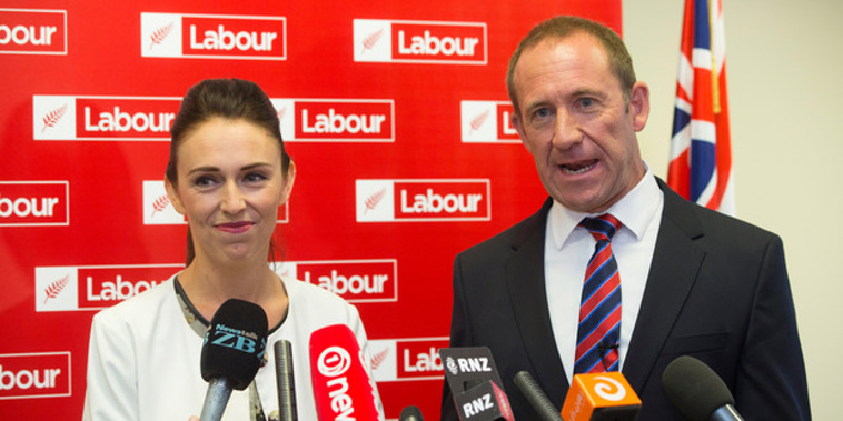Labour Leader Andrew Little and Deputy Jacinda Ardern. (Getty)