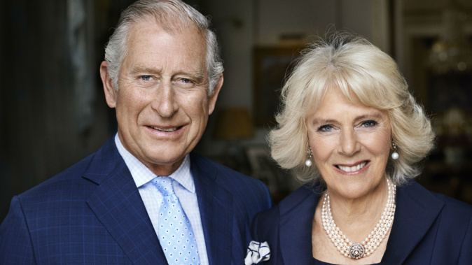 Charles, Prince of Wales and Camilla, Duchess of Cornwall, are photographed by Mario Testino in the Morning Room at Clarence House in May 2017 to mark the Duchess' 70th birthday. Getty Images.