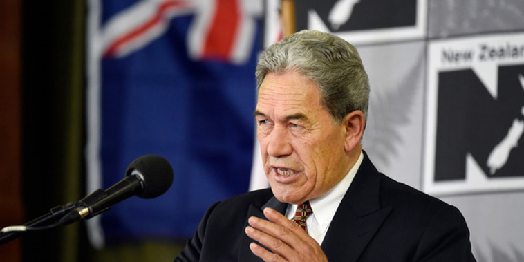 Winston Peters' tour bus remains a good idea but swapping race card for province card ... not so much. Photo / NZME