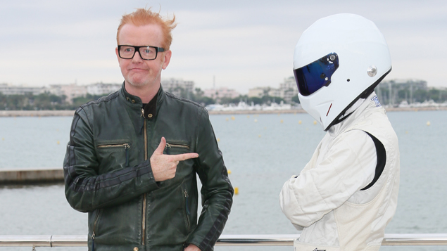 Former Top Gear presenter Chris Evans and The Stig (Getty Images).
