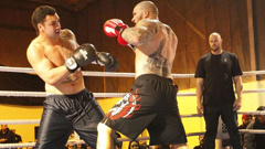 Battling it out in the ring. (Photo \ Tania Whyte)