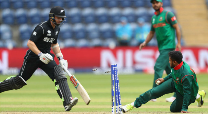 Black Caps skipper Kane Williamson playing Bangladesh. Photo / Getty Images.