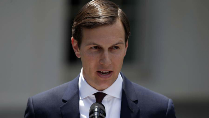 White House senior adviser Jared Kushner speaks to reporters outside the White House in Washington. Photo / AP
