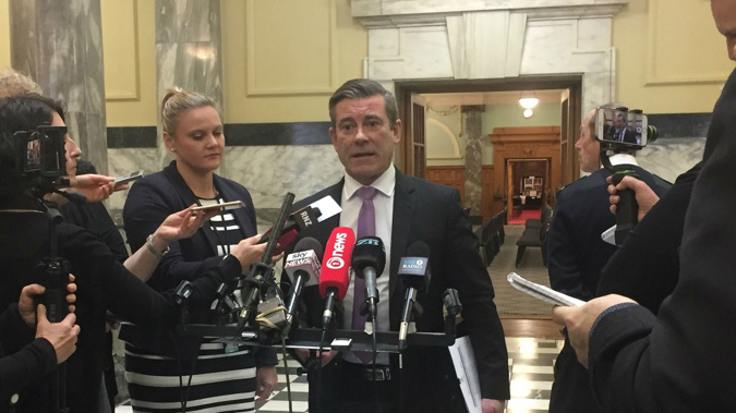 Immigration minister Michael Woodhouse announces loosening of immigration wage bands (Photo / Gia Garrick).