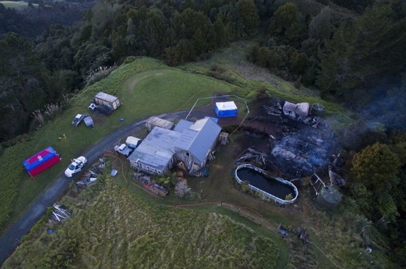 An aerial view of the tragic scene (NZ Herald)