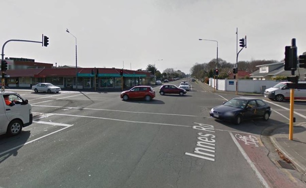 The crash happened on the corner of Innes Rd and Cranford St. Photo / Google Maps