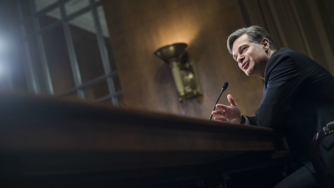 Christopher Wray, nominee for FBI Director, testifies during his Senate Judiciary Committee confirmation hearing in Dirksen Building on July 12, 2017. Getty Images.