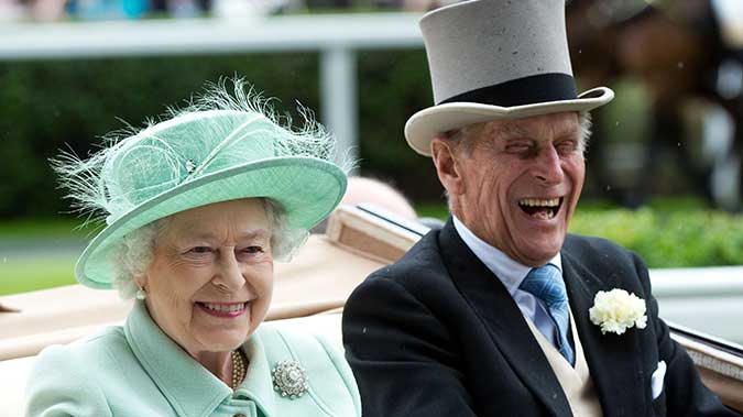 The Duke and Queen Elizabeth at Ascot Racecourse in 2012