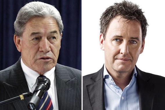 Winston Peters, left, Mike Hosking. Photo / Supplied