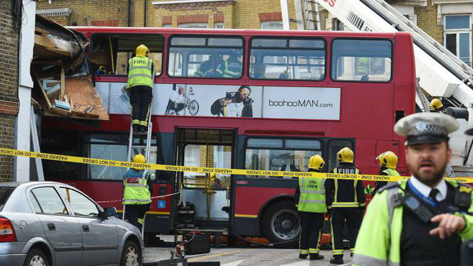 Bus crash in London (Photo - GETTY)