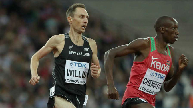 Nick Willis in action at the world athletics championships. Photo / AP